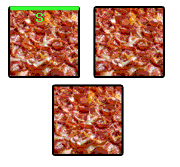 3 square pizzas