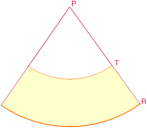 A lampshade from a cone