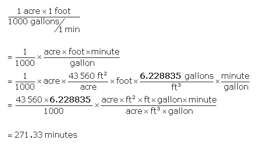 How Much Is 1 Acre Foot Of Water