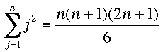 sum of j^2