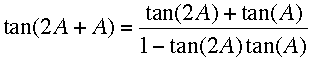 tan(2A + A)