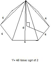 The Volume Of A Hexagonal Pyramid Math Central