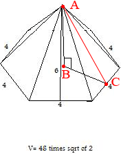 hexagonal pyramid volume calculator