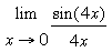 sin(4x)/(4x)
