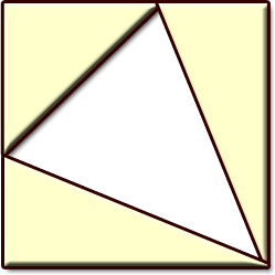 triangle in a square
