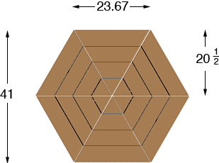 hexagon wit dimensions