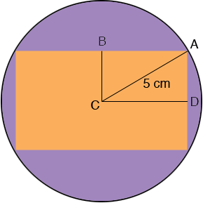 rectangle inscribed in a circle