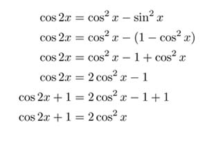 Double Angle Identity