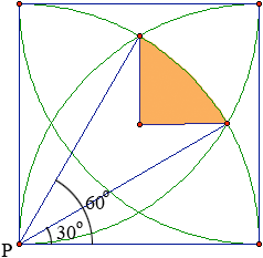 1/12 area of the circle