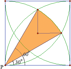 1/12 area of the circle