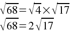 sqrt(68)