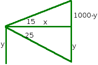 two right triangles