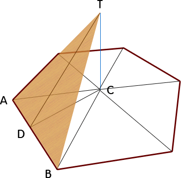 how to draw a pyramid in math