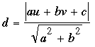 distance from a point to a line